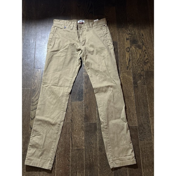 Hilfiger Denim Other - HILFIGER DENIM Chino Men‎ Trousers Size W30 L32 Tapered Stretch Brown Khaki